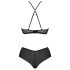 Set Bikini in Pizzo Eco Kerria - Nero 