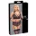 Cottelli Bondage Taglie Forti - set reggiseno pizzo (nero) - 3XL