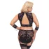 Cottelli Bondage Taglie Forti - set reggiseno pizzo (nero) - 3XL