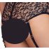 Cottelli Bondage Taglie Forti - set reggiseno pizzo (nero) - 3XL