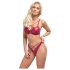 Completo reggiseno lucido rosso Cottelli Party - 80B/M