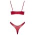 Completo reggiseno lucido rosso Cottelli Party - 80B/M
