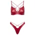 Cottelli Party - set reggiseno effetto lucido - rosso - 85B/L