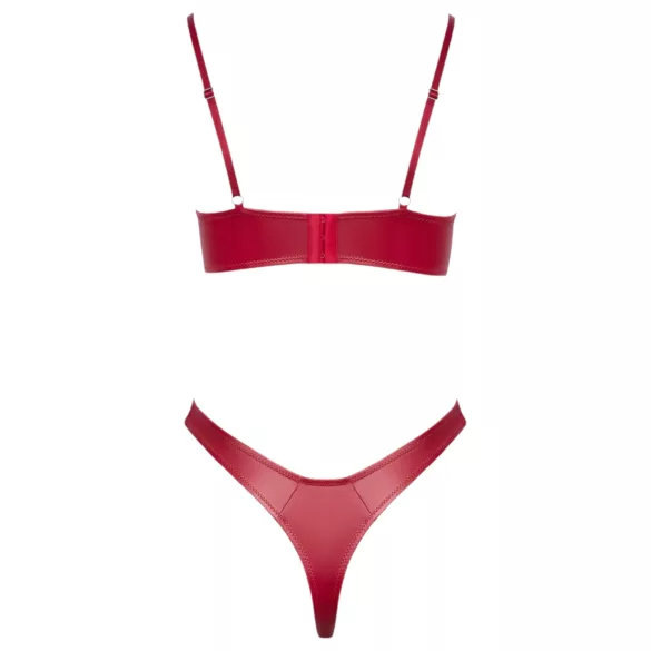 Cottelli Party - set reggiseno effetto lucido - rosso - 85B/L