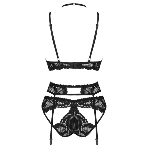 Obsessive Alessya - set di lingerie in pizzo (nero) - M/L
