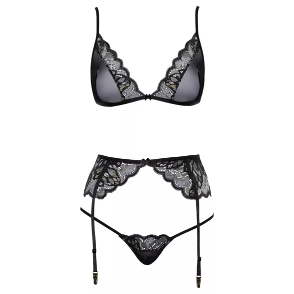 Kissable - set lingerie (nero)