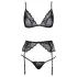 Kissable - set lingerie (nero)