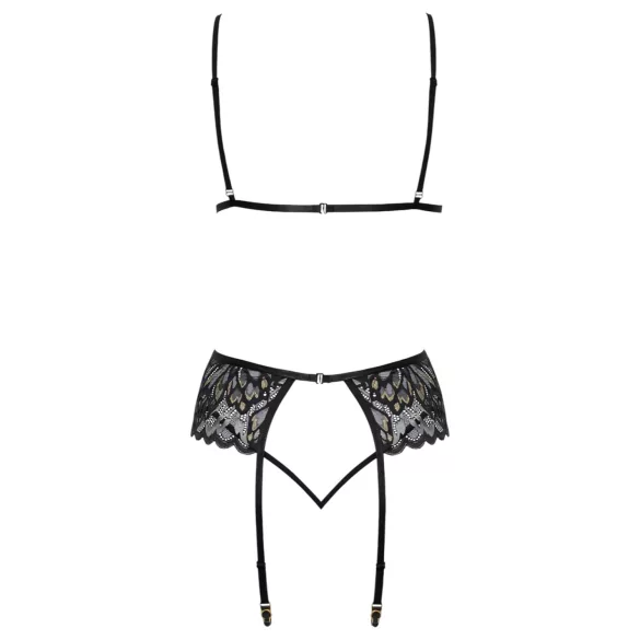 Kissable - set lingerie (nero)