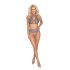 Kissable - set di lingerie in pizzo (viola)