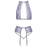 Kissable - completo di lingerie in pizzo (viola) - L/XL