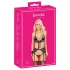 Set reggiseno ricamato rosa-lilla (nero) - L/XL