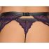 Cottelli Bondage - Set lingerie e manette (nero-viola) - M