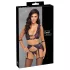 Cottelli Bondage - Set intimo e manette (nero-viola) - XL