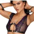 Cottelli Bondage - Set intimo e manette (nero-viola) - XL