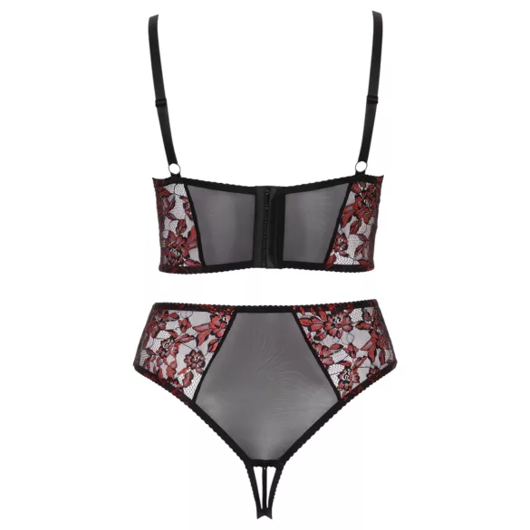 Cottelli Plus Size - set reggiseno e slip - rosso - taglie forti - 90C/XL