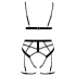 Cottelli - set body harness donna due pezzi - nero - M
