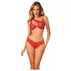 Obsessive Atenica - completo intimo incrociato (rosso)