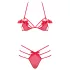 Obsessive - completo intimo con fiocco - rosso