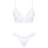 Set Heavenlly di Obsessive - completo intimo in pizzo (bianco)