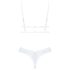 Set Heavenlly di Obsessive - completo intimo in pizzo (bianco)
