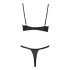 Cottelli Party - set reggiseno stringato (nero)
