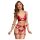 Cottelli Bondage - Set bras lucido e manette (rosso) - L