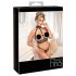 Abierta Fina - Set lingerie nero con catene, audace ed elegante