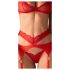 Set di lingerie in pizzo rosso Obsessive Cupid Desir