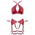 Cottelli Bondage - set reggiseno incrociato - rosso - L