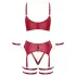 Cottelli Bondage - set reggiseno incrociato - rosso - L