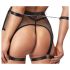 Cottelli Bondage - Set Trasparente in Rete con Catene (Nero) - M