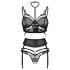 Obsessive Premisis - set di lingerie (nero) - L/XL