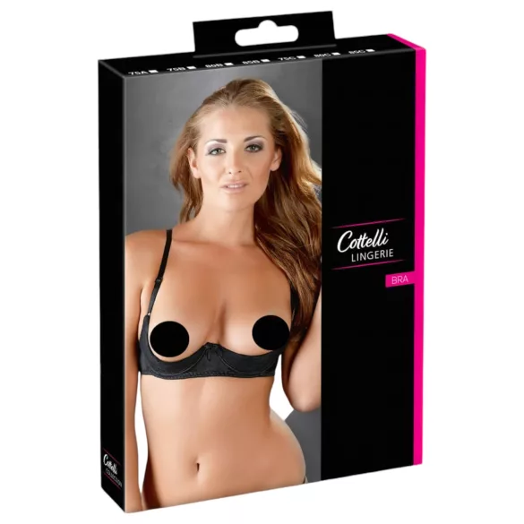 Cottelli - reggiseno push up basic - nero - 80C