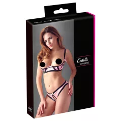 Cottelli - reggiseno a strisce con set lingerie - 80B/M