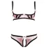 Cottelli - reggiseno a strisce con set lingerie - 80B/M