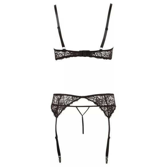 Abierta Fina - Lingerie trio in pizzo audace - 80B/M