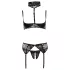 Abierta Fina - Lingerie trio in pizzo audace - 85B/L
