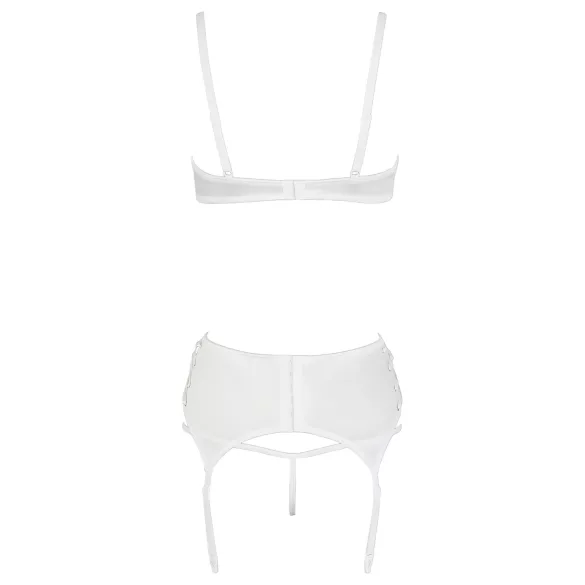 Cottelli - reggiseno sollevatore con lacci e pizzo - bianco