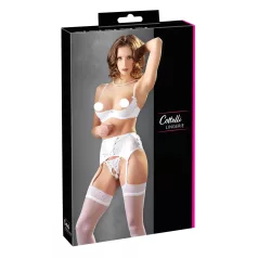   Cottelli - reggiseno sollevatore con lacci e pizzo - bianco - 80B/M