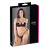 Cottelli - reggiseno aperto con anelli e tanga - nero
