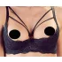 Cottelli - reggiseno aperto con anelli e tanga - nero