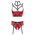Abierta Fina - Set reggiseno con ferretto (rosso) - 85C/L