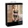 Abierta Fina - scintillante set lingerie in pizzo con cinghie (nero)