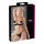 Cottelli - Set reggiseno con strass e catene in satin (nero) - 85B/L