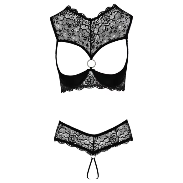 Cottelli - set reggiseno aperto - nero - 80B/M