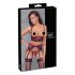 Cottelli Bondage - Set reggiseno push-up in pizzo opaco (rosso)