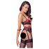 Cottelli Bondage - Set reggiseno push-up in pizzo opaco (rosso)