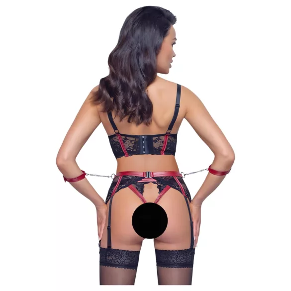 Cottelli Bondage - reggiseno aperto con pizzo - rosso - L