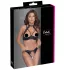Cottelli - reggiseno con pizzo e collarino - set intimo nero - 80B/M