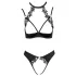 Cottelli - reggiseno con pizzo e collarino - set intimo nero - 80B/M